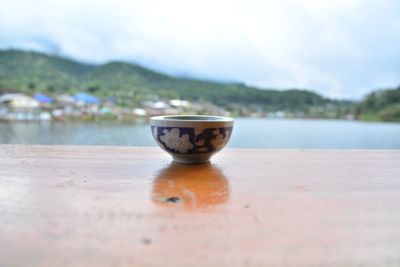 Close-up of drink on table