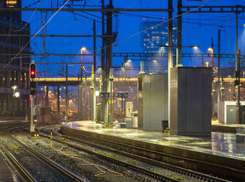 Railroad station platform