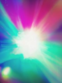 Defocused image of illuminated bright light