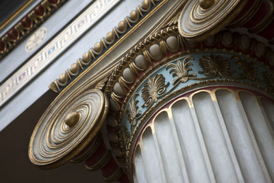 Low angle view of ionic column