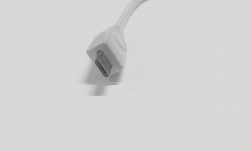 Close up of electric lamp against white background