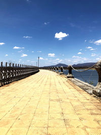 Panoramic view of footpath against sky