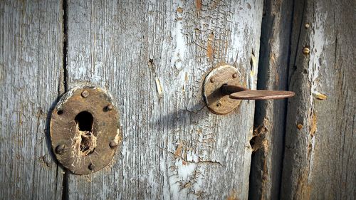 Full frame shot of rusty door