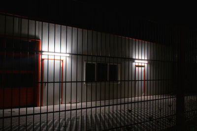 View of empty illuminated building