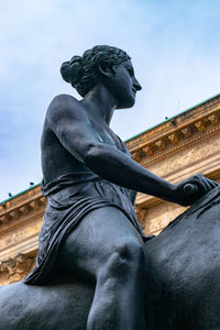 Low angle view of statue