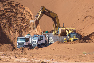 Panoramic shot of construction site