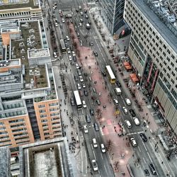 View of city street