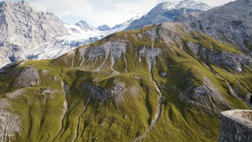 Close-up of mountains against sky