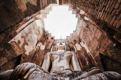 Panoramic view of a statue of a temple