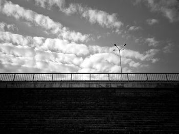 Low angle view of bridge against sky