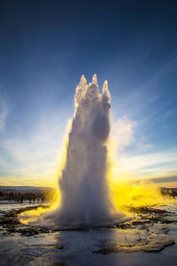 Geyser strokkur, golden circle, iceland, europe