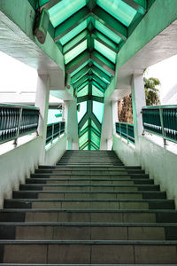 Low angle view of staircase in building