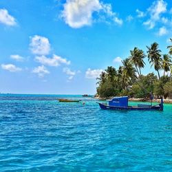 Scenic view of sea against sky