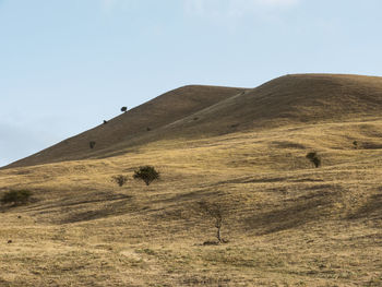 Scenic view of arid landscape against sky