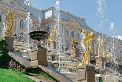 Peterhof park in saint petersburg, russia