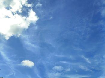 Low angle view of clouds in sky