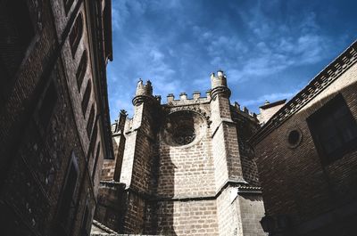 Low angle view of building against sky