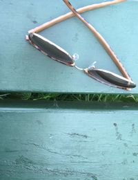 Close-up of boats in water