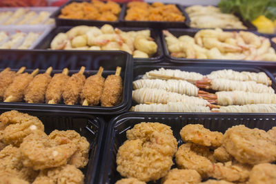 Close-up of cookies for sale