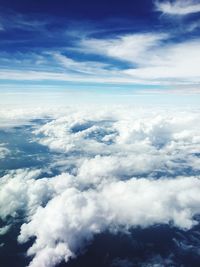 Aerial view of cloudscape