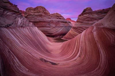 Rock formations in canyon