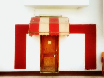 Close-up of closed door
