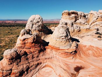 Rock formations in desert