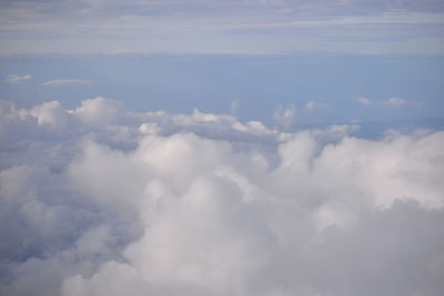 Aerial view of cloudscape