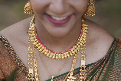 Close-up of woman wearing hat