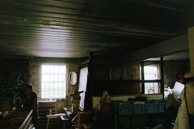 Interior of illuminated room