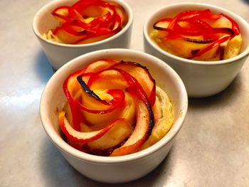 Close-up of served food