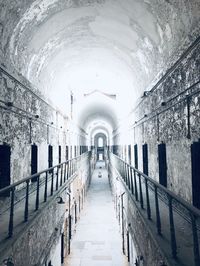 Empty corridor of building