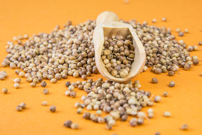 Close-up of roasted coffee beans