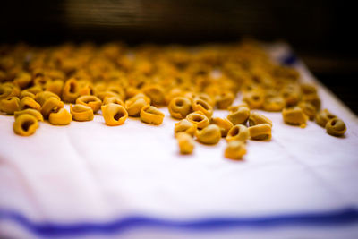 Close-up of food on table