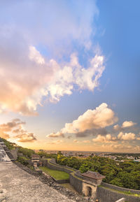 Kyukeimon gate of shuri castle of naha, the capital of okinawa prefecture, japan.