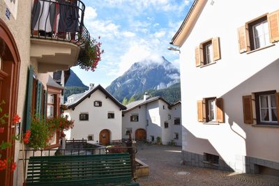 Houses against sky