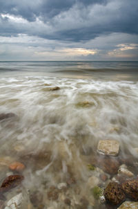 Scenic view of sea against sky