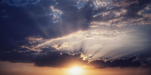 Scenic view of sky during sunset