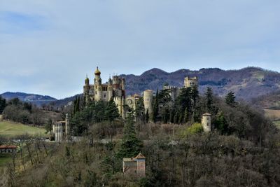 Panoramic view of historic building against sky