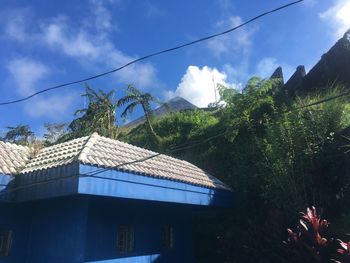 Low angle view of built structure against sky