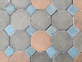 Full frame shot of tiled floor