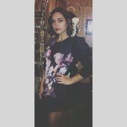 looking at camera