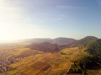 Scenic view of landscape against sky