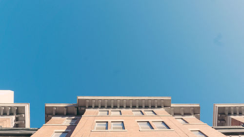 Building against clear blue sky