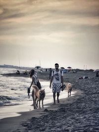 Group of people on beach