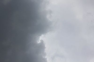 Low angle view of cloudy sky