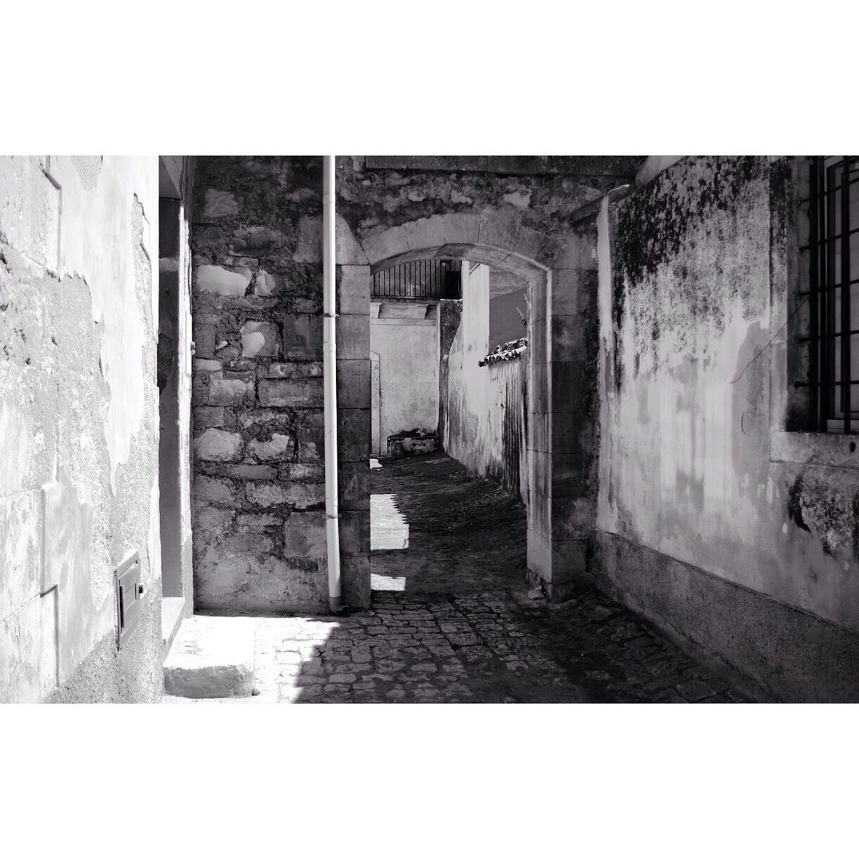 architecture, built structure, building exterior, abandoned, wall - building feature, transfer print, house, window, old, wall, auto post production filter, door, damaged, obsolete, deterioration, brick wall, weathered, building, run-down, day