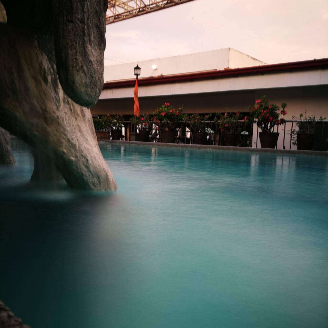 SWIMMING POOL AGAINST TREES