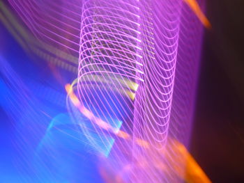 Close-up of illuminated light painting