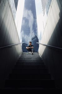 Low angle view of staircase